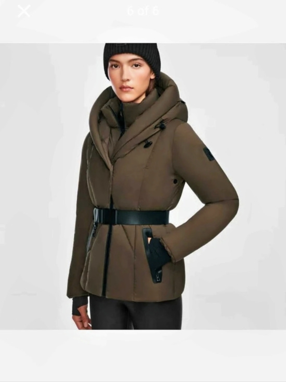 Rudsak Kolad Down Puffer Women's Olive Green Puffer Jacket Size Large
